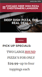 Mobile Screenshot of chicagosdeepdishpizza.com