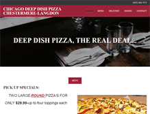 Tablet Screenshot of chicagosdeepdishpizza.com